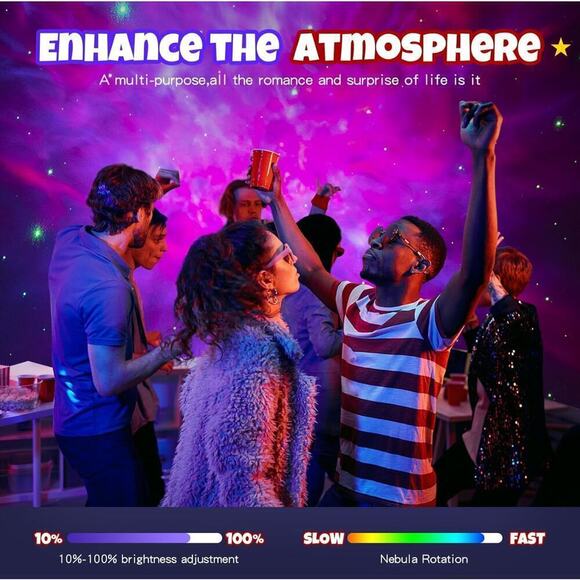 Astronaut Star Galaxy Projector Space Night Light Nebula Ceiling Timer Remote - Picture 12 of 14